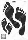 Schablone-Stencil A4 045-1302 Füße